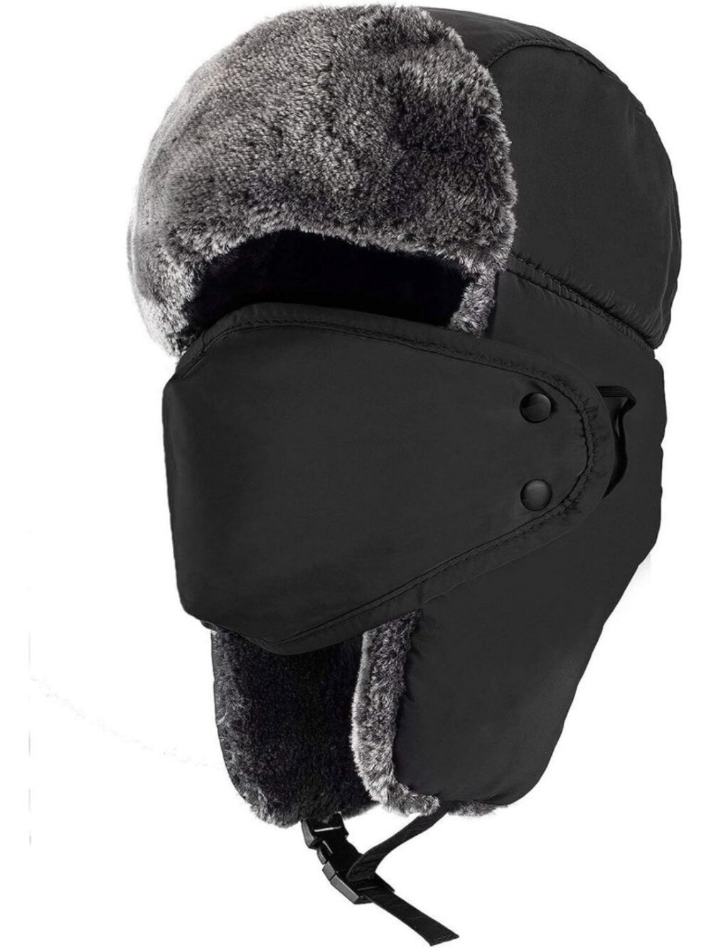 Cozy Winter Trapper Hat with Ear Flaps - Warm Ushanka Bomber Hat for Cold